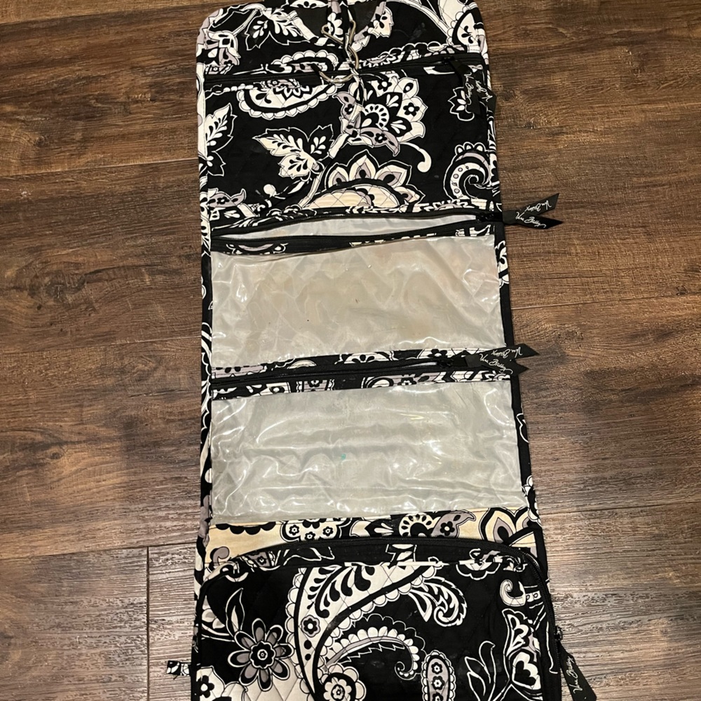 Vera Bradley Black and White Toiletry Travel Bag